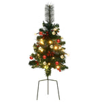 2 db PVC megvilágított ösvény műkarácsonyfa 76 cm 6