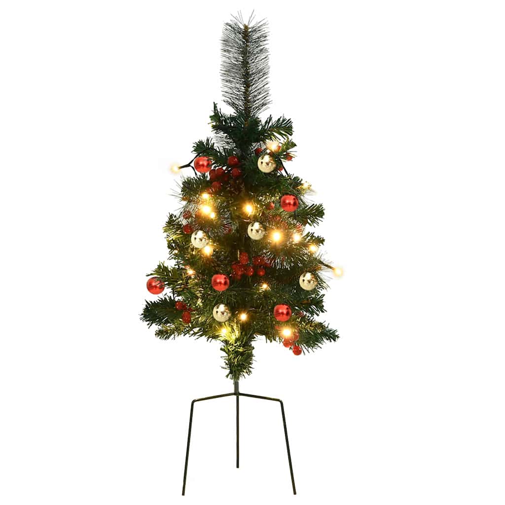 2 db PVC megvilágított ösvény műkarácsonyfa 76 cm 6