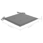 4 db tömör tíkfa kerti szék párnákkal 13