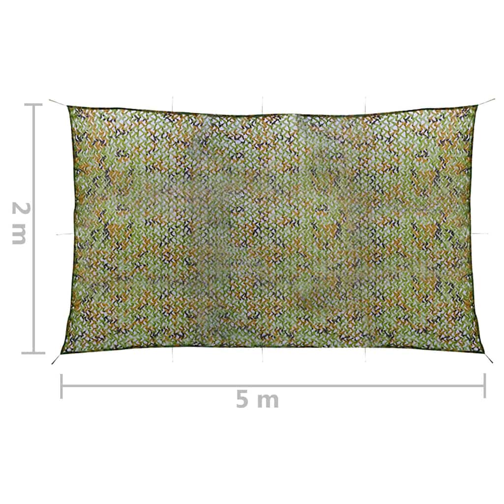 Zöld kamuflázsháló tárolózsákkal 2 x 5 m 5