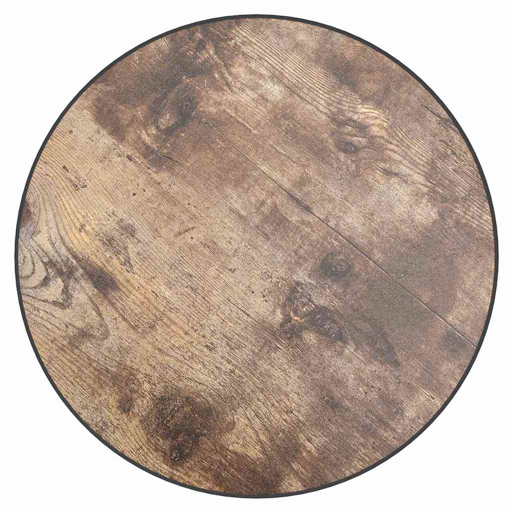 Fekete-sárga MDF dohányzóasztal Ø35 cm 4