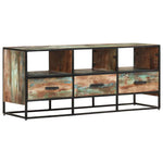 Tömör újrahasznosított fa TV-szekrény 110 x 30 x 45 cm 12