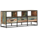 Tömör újrahasznosított fa TV-szekrény 110 x 30 x 45 cm 9
