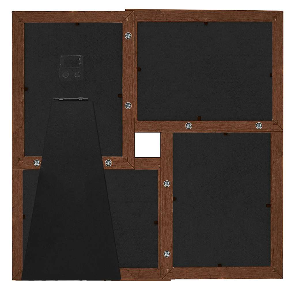 Sötétbarna MDF fényképkeretszett 4 db 13 x 18 cm-es képhez 3