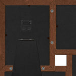 Sötétbarna MDF fényképkeretszett 4 db 13 x 18 cm-es képhez 6