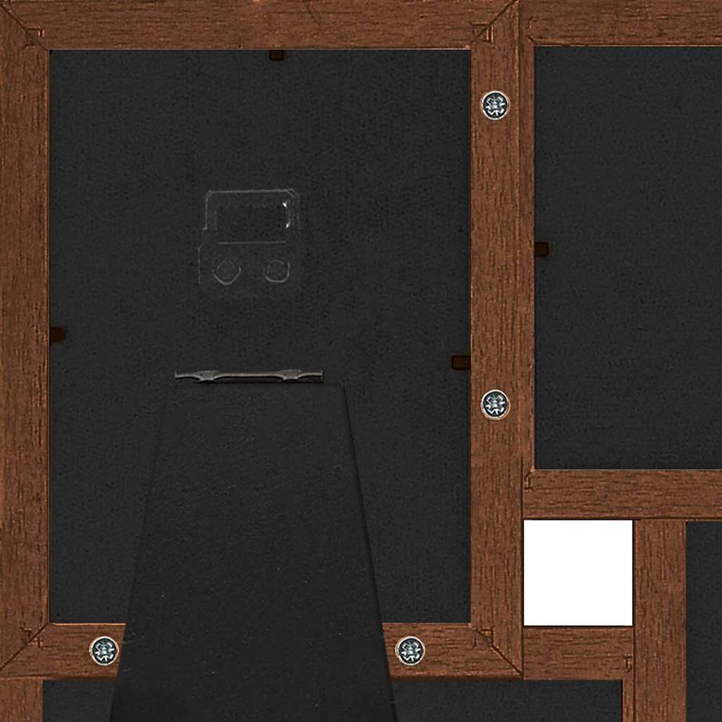 Sötétbarna MDF fényképkeretszett 4 db 13 x 18 cm-es képhez 6