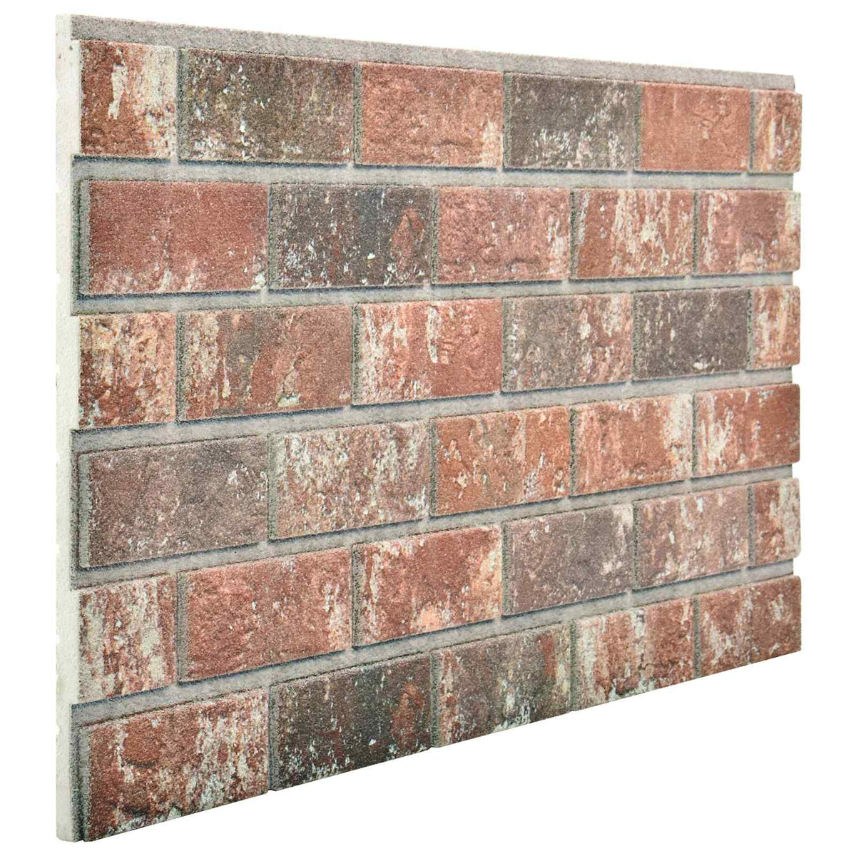 Fali panelek 10 db 100 x 50 cm Sötétbarna és Szürke EPS Hab