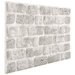 Fali panelek 10 db 100 x 50 cm Világosszürke EPS Hab