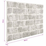 Fali panelek 10 db 100 x 50 cm Világosszürke EPS Hab 4