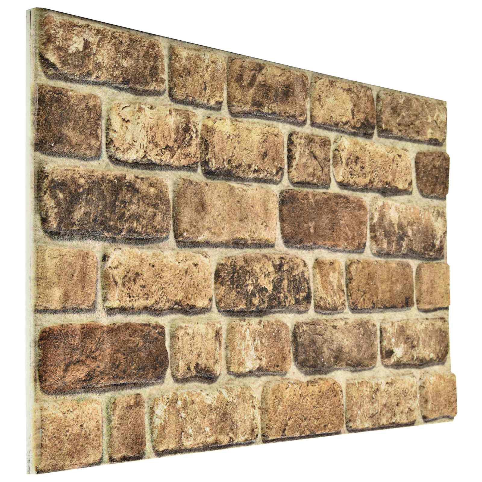 Fali panelek 10 db 100 x 50 cm Sötét Homok EPS Hab