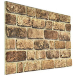 Fali panelek 10 db 100 x 50 cm Sötét Homok EPS Hab