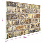 Fali panelek 10 db 100 x 50 cm Sokszínű EPS Hab 5