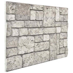 Fali panelek 10 db 100 x 50 cm Szürke EPS Hab
