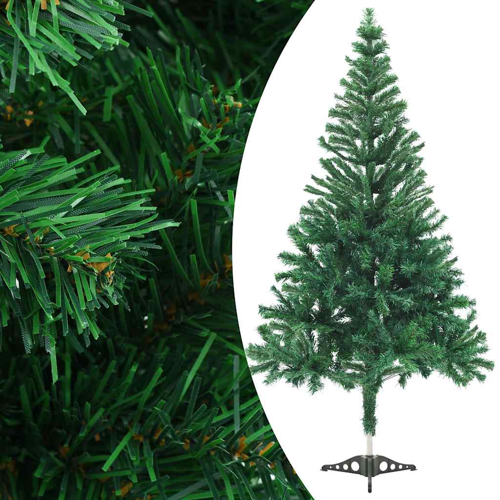 Megvilágított műkarácsonyfa 230 ággal gömb szettel 120 cm 2