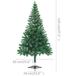 Megvilágított műkarácsonyfa 230 ággal gömb szettel 120 cm 10