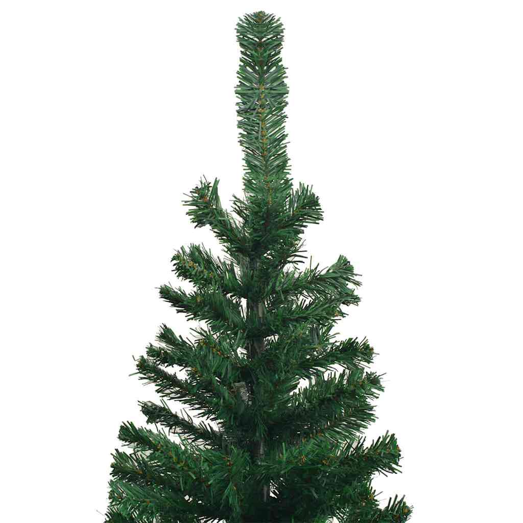 Zöld megvilágított műkarácsonyfa gömb szettel 240 cm L 3