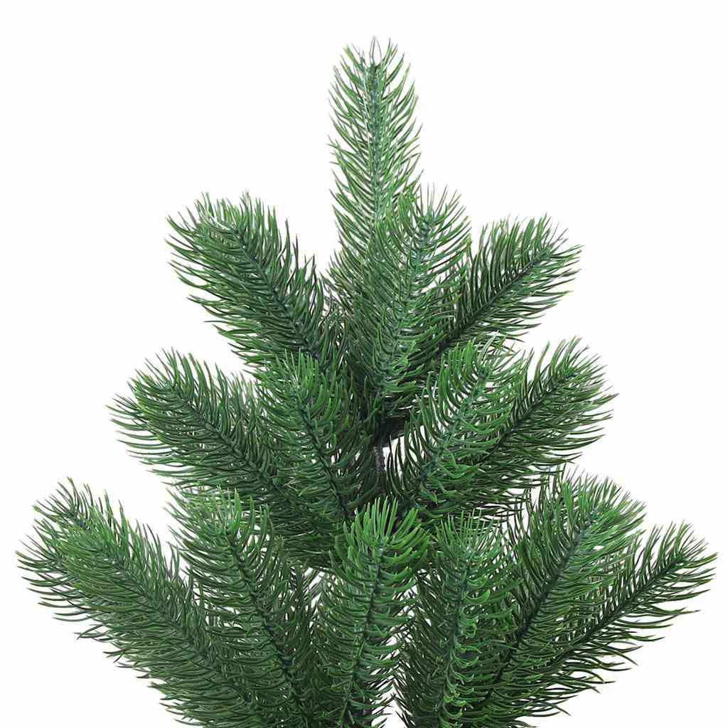 Zöld nordmann műfenyő LED-fényekkel és gömbszettel 120 cm 4