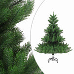 Zöld nordmann műfenyő LED-fényekkel és gömbszettel 180 cm 2