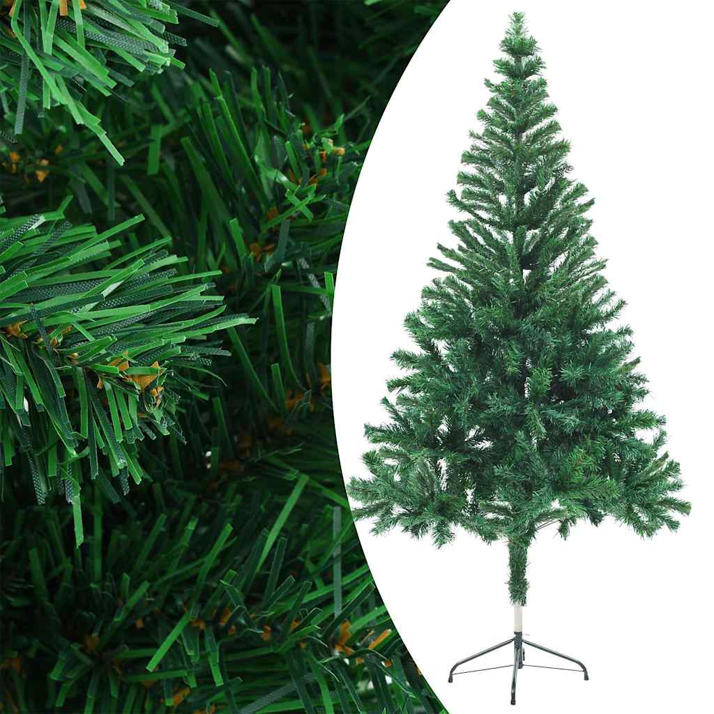 Megvilágított műkarácsonyfa 380 ággal gömb szettel 150 cm 2