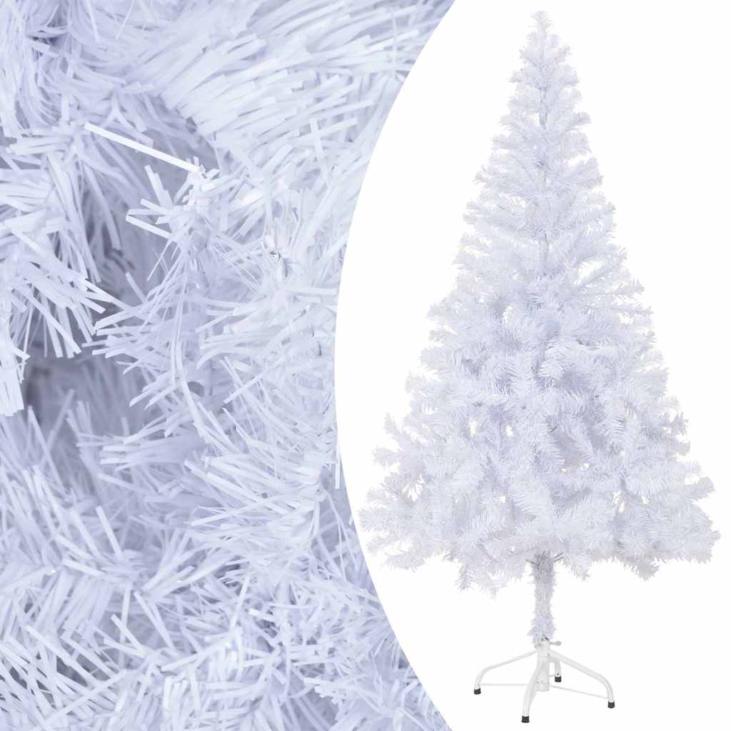 Megvilágított műkarácsonyfa 230 ággal gömb szettel 120 cm 2