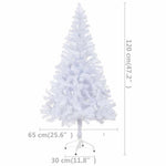 Megvilágított műkarácsonyfa 230 ággal gömb szettel 120 cm 10