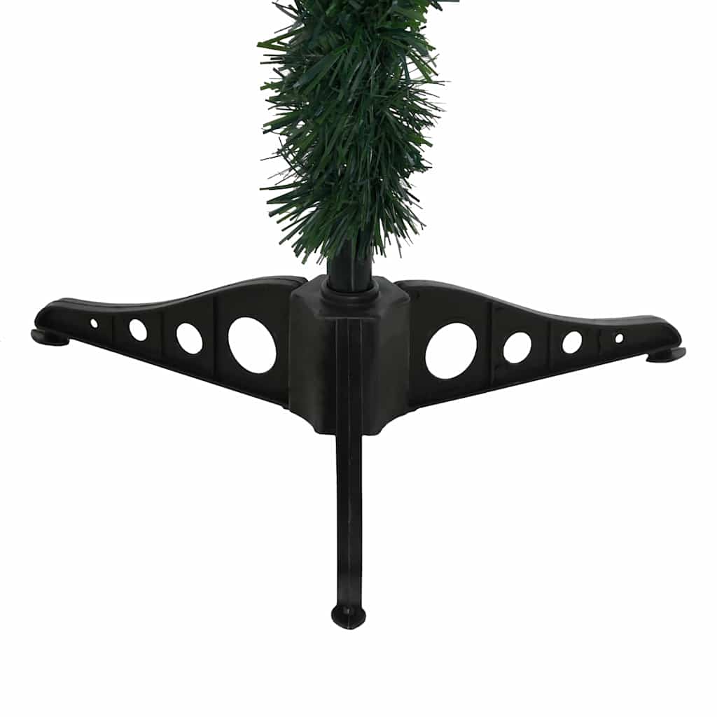 Zúzmarás megvilágított karácsonyfa gömb szettel/tobozzal 150 cm 5