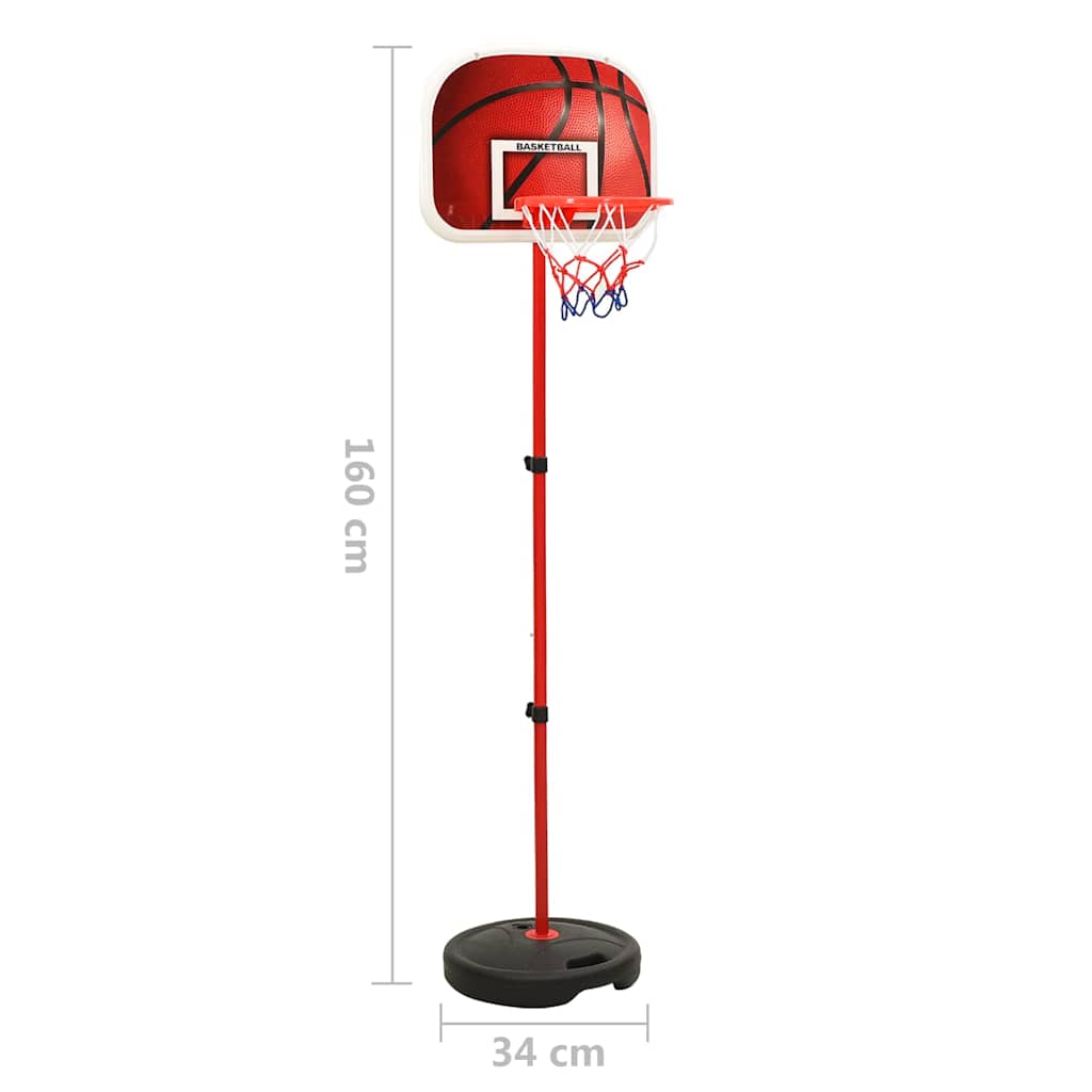 Állítható kosárlabdajáték-szett 160 cm 8