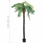 Zöld cserepes műdatolyapálma 305 cm 6