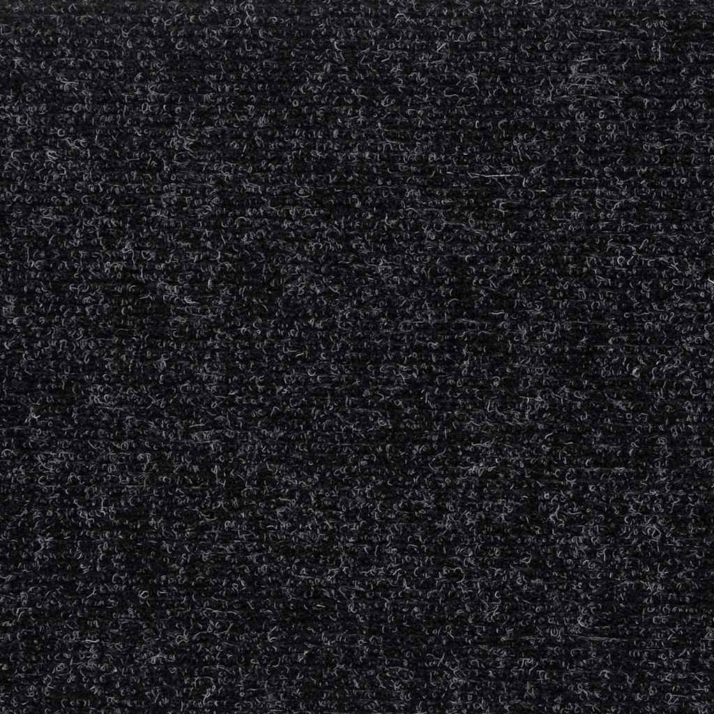 Öntapadós lépcsőszőnyegek 15 db 60 x 25 cm fekete téglalap alakú 7