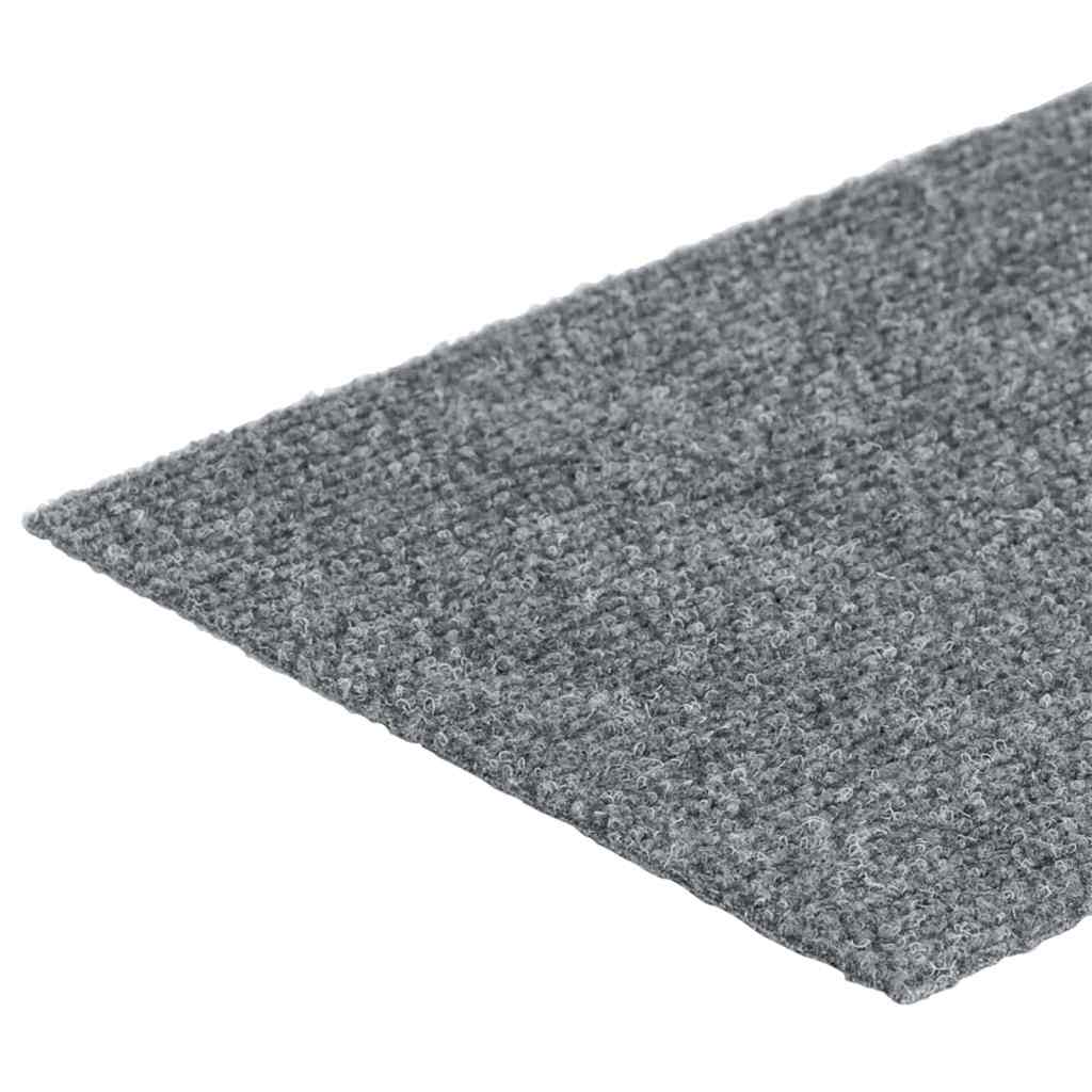 15 db öntapadós lépcsőszőnyeg, 76 x 20 cm, világosszürke, téglalap alakú 6