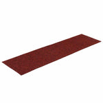 15 db öntapadós lépcsőszőnyeg 76 x 20 cm bordói téglalap alakú 3