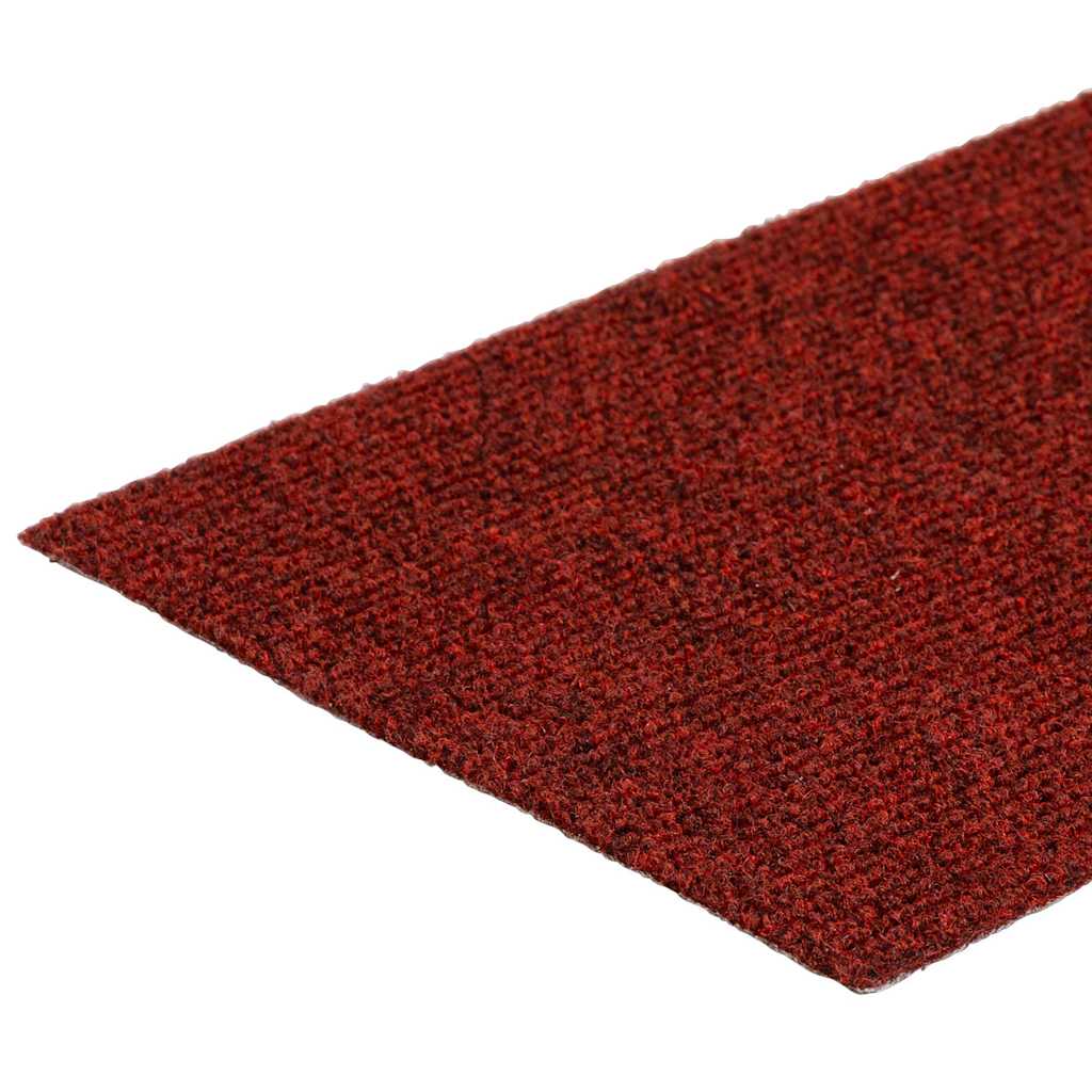 15 db öntapadós lépcsőszőnyeg 76 x 20 cm bordói téglalap alakú 6