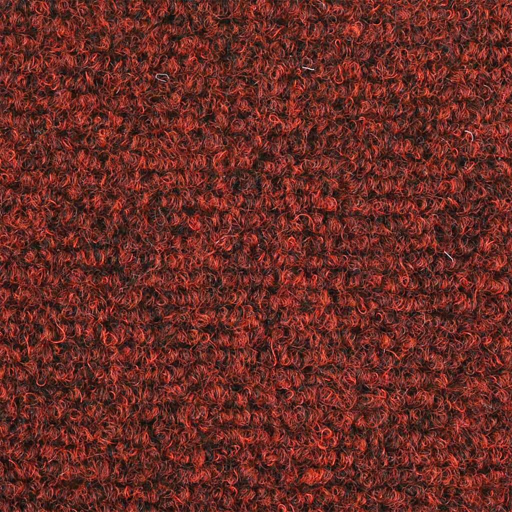 15 db öntapadós lépcsőszőnyeg 76 x 20 cm bordói téglalap alakú 7