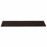 Öntapadós lépcsőszőnyegek 15 db 76 x 20 cm sötétbarna téglalap alakú 4