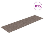 Öntapadós lépcsőszőnyegek 15 db 76 x 20 cm bézs téglalap alakú 2