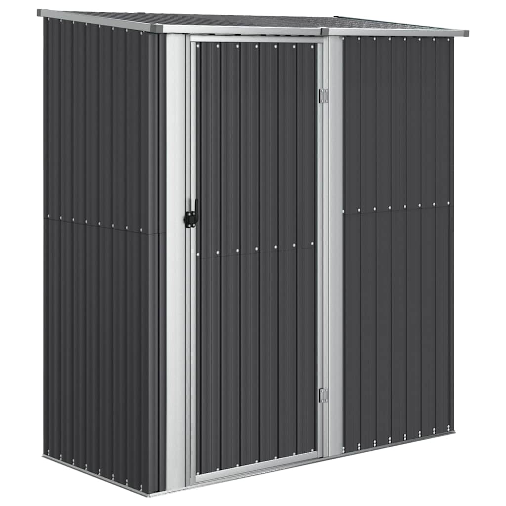 Antracitszürke horganyzott acél kerti fészer 180,5x97x209,5 cm 2