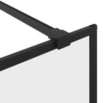 Fekete zuhanyfal átlátszó ESG üveggel 80 x 195 cm 7