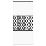 Fekete zuhanyfal átlátszó ESG üveggel 80 x 195 cm 3
