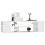 Fehér szerelt fa függő TV-szekrény 100 x 30 x 26,5 cm 3