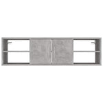 Betonszürke szerelt fa fali polc 102 x 30 x 29 cm 5