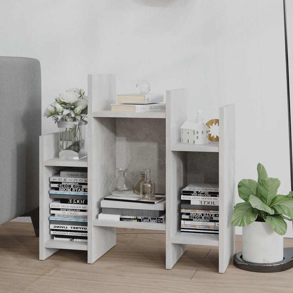 Betonszürke szerelt fa kisszekrény 60 x 26 x 60 cm 3
