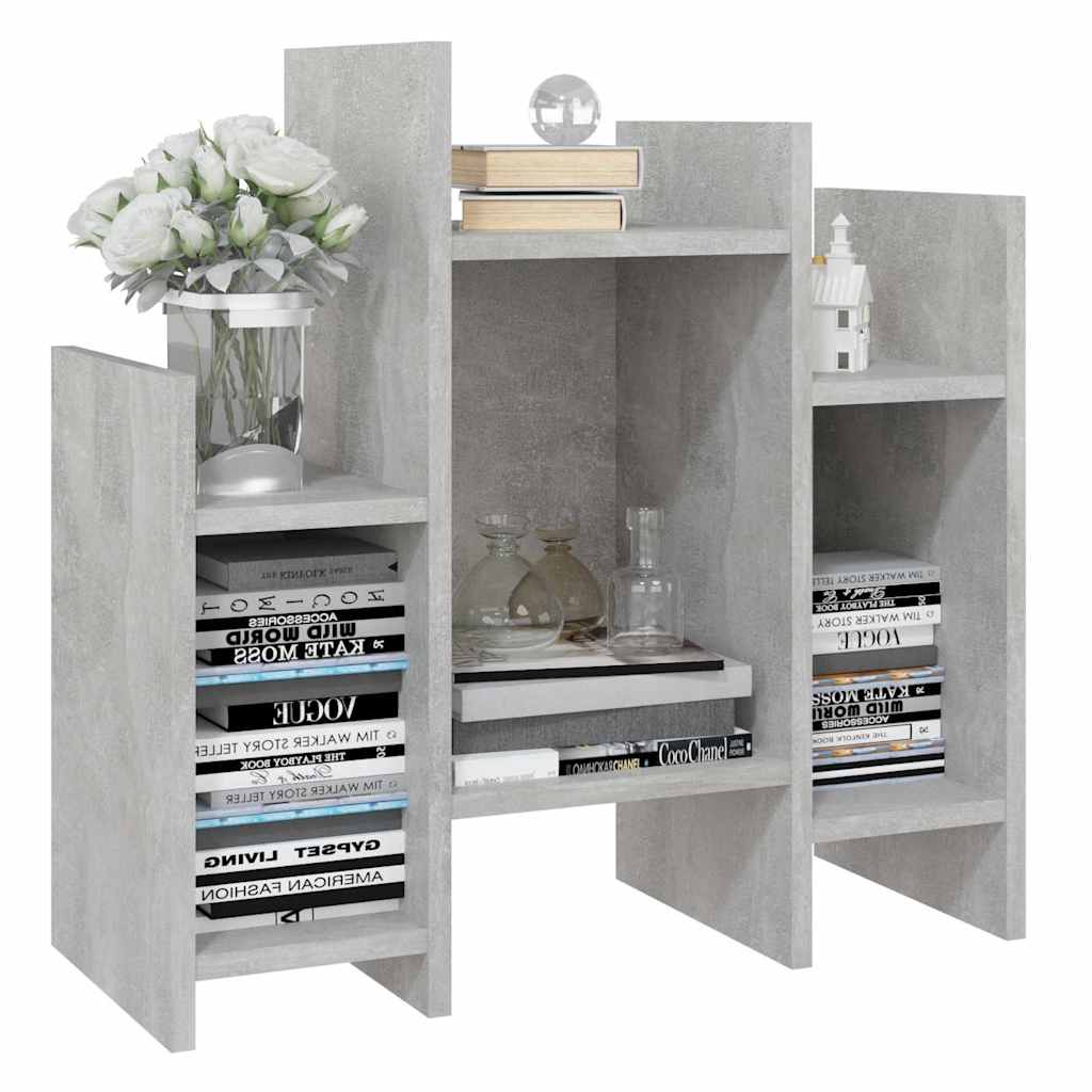Betonszürke szerelt fa kisszekrény 60 x 26 x 60 cm 4