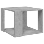 Betonszürke szerelt fa dohányzóasztal 40 x 40 x 30 cm 2