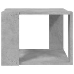Betonszürke szerelt fa dohányzóasztal 40 x 40 x 30 cm 5