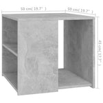 Betonszürke szerelt fa kisasztal 50 x 50 x 45 cm 6