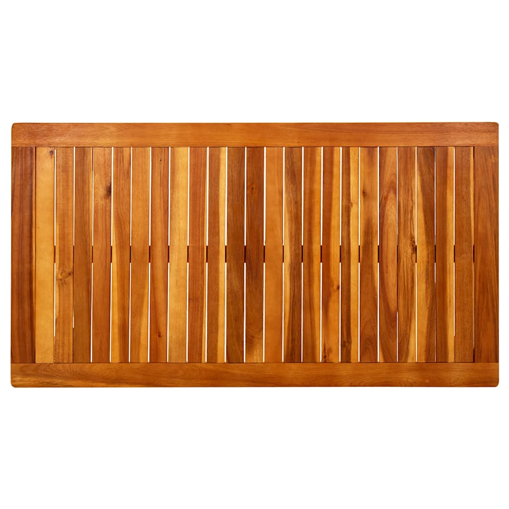 Tömör akácfa kerti dohányzóasztal 110 x 60 x 45 cm 4