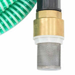 Zöld PVC szívótömlő sárgaréz csatlakozókkal 1,1" 7 m 5