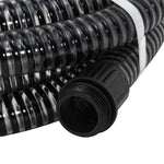 Fekete PVC szívótömlő sárgaréz csatlakozókkal 1,1" 5 m 2
