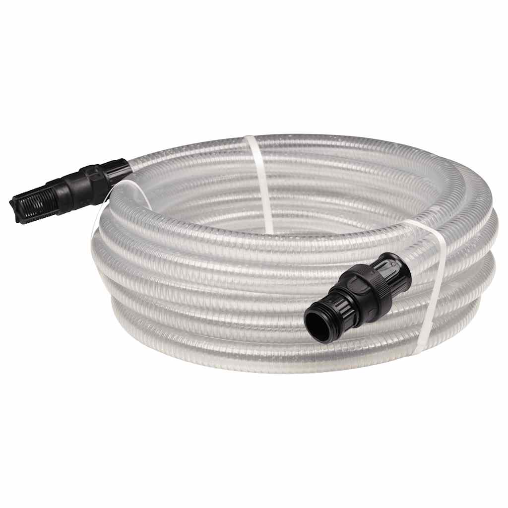Átlátszó PVC szívótömlő PVC csatlakozókkal 1" 10 m 2