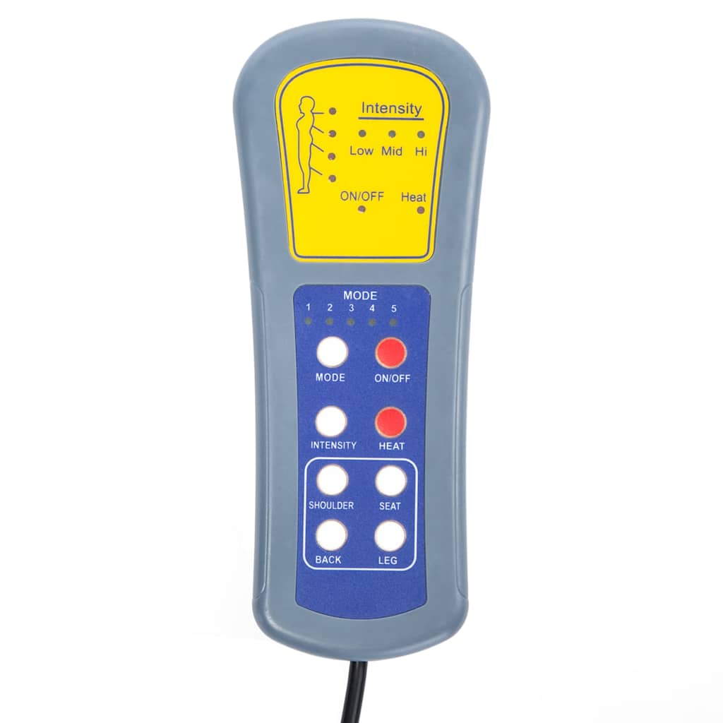 Elektromos masszázsfotel krémszínű szövetből 7